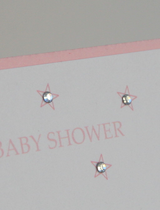 Baby shower invitation - twinkly stars