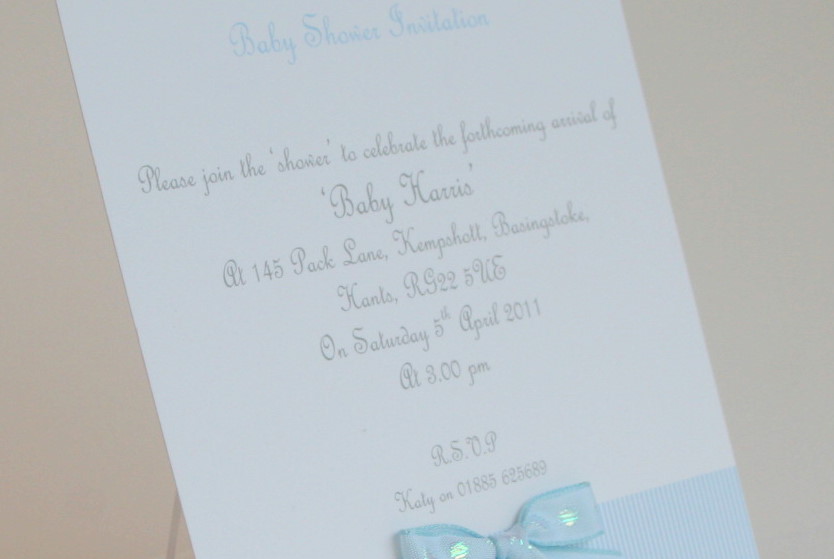 Baby Shower invitation - Candy stripes