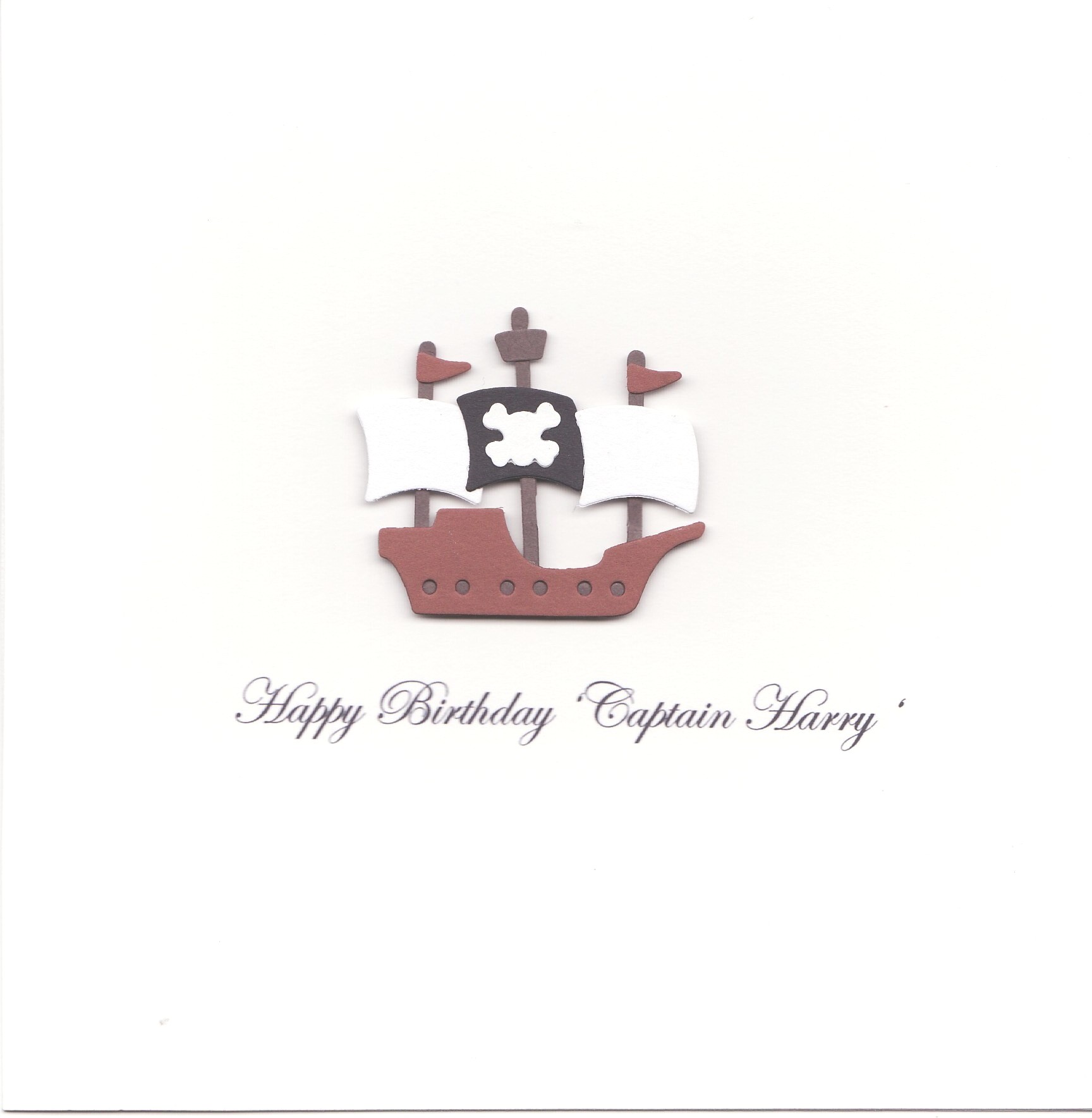 Birthday  Card- Pirate